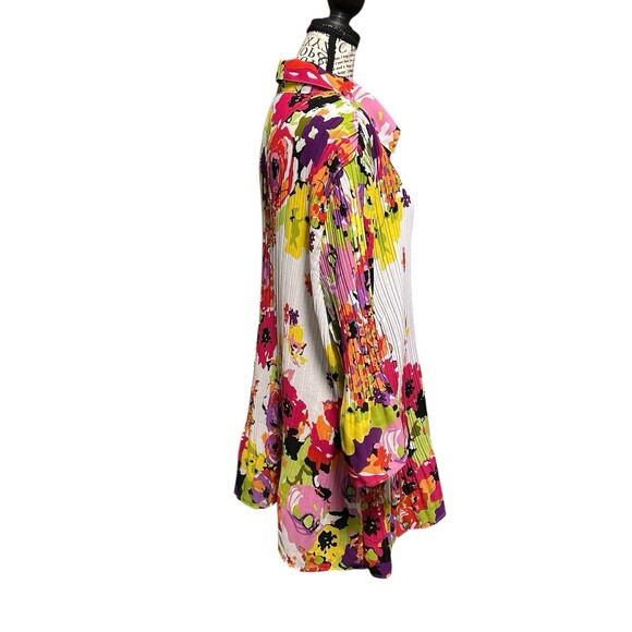 Maggie Barnes Womens  Whimsical Tunic Size 1X Electric Colors Y2K Fairy Boho - Picture 5 of 9